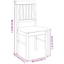 Esszimmerstühle mit Kissen, 2 Stück Massivholzgummi von , Essstühle - Ref: Foro24-4102427, Preis: 105,69 €, Rabatt: %