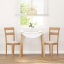 Sillas de comedor con cojines 2uds madera maciza natural caucho de , Sillas de comedor - Ref: Foro24-4102382, Precio: 97,47 €...