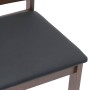 Esszimmerstühle mit Kissen, 2 Stück Massivholz Braun Kautschuk von , Essstühle - Ref: Foro24-4102396, Preis: 103,37 €, Rabatt: %