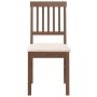 Esszimmerstühle mit Kissen, 2 Stück Massivholz Braun Kautschuk von , Essstühle - Ref: Foro24-4102425, Preis: 105,22 €, Rabatt: %