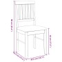 Esszimmerstühle mit Kissen, 2 Stück Massivholz Braun Kautschuk von , Essstühle - Ref: Foro24-4102425, Preis: 105,22 €, Rabatt: %
