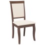 Esszimmerstühle mit Kissen, 2 Stück Massivholz Braun Kautschuk von , Essstühle - Ref: Foro24-4102486, Preis: 178,05 €, Rabatt: %