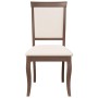 Esszimmerstühle mit Kissen, 2 Stück Massivholz Braun Kautschuk von , Essstühle - Ref: Foro24-4102486, Preis: 178,05 €, Rabatt: %