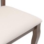 Esszimmerstühle mit Kissen, 2 Stück Massivholz Braun Kautschuk von , Essstühle - Ref: Foro24-4102486, Preis: 178,05 €, Rabatt: %