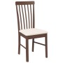 Esszimmerstühle mit Kissen, 2 Stück Massivholz Braun Kautschuk von , Essstühle - Ref: Foro24-4102499, Preis: 122,92 €, Rabatt: %