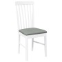 Dining chairs with cushions 2 units solid white rubber wood by , dining chairs - Ref: Foro24-4102503, Price: 122,29 €, Discou...