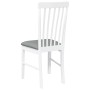 Dining chairs with cushions 2 units solid white rubber wood by , dining chairs - Ref: Foro24-4102503, Price: 122,29 €, Discou...