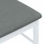 Dining chairs with cushions 2 units solid white rubber wood by , dining chairs - Ref: Foro24-4102503, Price: 122,29 €, Discou...