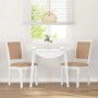 Sillas de comedor con cojines 2uds madera maciza blanco caucho von , Essstühle - Ref: Foro24-4102490, Preis: 178,05 €, Rabatt: %