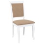 Sillas de comedor con cojines 2uds madera maciza blanco caucho von , Essstühle - Ref: Foro24-4102490, Preis: 178,05 €, Rabatt: %