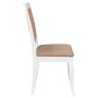 Sillas de comedor con cojines 2uds madera maciza blanco caucho von , Essstühle - Ref: Foro24-4102490, Preis: 178,05 €, Rabatt: %