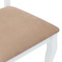 Sillas de comedor con cojines 2uds madera maciza blanco caucho von , Essstühle - Ref: Foro24-4102490, Preis: 178,05 €, Rabatt: %