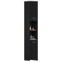 Mueble de baño de madera de roble negro 30x30x183,5 cm de , Muebles de baño - Ref: Foro24-863124, Precio: 72,41 €, Descuento: %