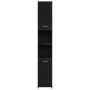 Mueble de baño de madera de roble negro 30x30x183,5 cm de , Muebles de baño - Ref: Foro24-863124, Precio: 72,41 €, Descuento: %