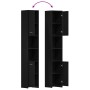 Mueble de baño de madera de roble negro 30x30x183,5 cm de , Muebles de baño - Ref: Foro24-863124, Precio: 72,41 €, Descuento: %