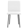Sillas de comedor 4 unidades cuero sintético blanco de , Sillas de comedor - Ref: Foro24-3315272, Precio: 171,19 €