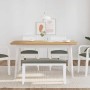 Solid rubber wood 90 cm bench by , Dining and kitchen benches - Ref: Foro24-4102597, Price: 74,69 €, Discount: %