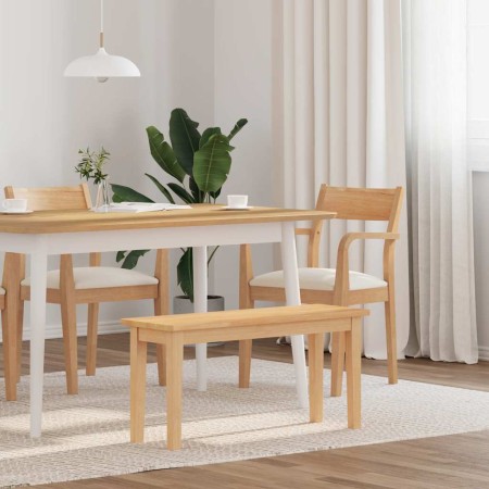 Bank 90 cm Massivholz Kautschuk von , Ess- und Küchenbänke - Ref: Foro24-4102595, Preis: 88,32 €, Rabatt: %