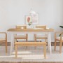 Bank 90 cm Massivholz Kautschuk von , Ess- und Küchenbänke - Ref: Foro24-4102595, Preis: 88,32 €, Rabatt: %