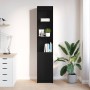 Aparador alto roble negro 37,5x35x180 cm madera de ingeniería de , Aparadores - Ref: Foro24-861671, Precio: 94,80 €, Descuent...