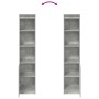 Aparador alto gris hormigón 37,5x35x180 cm madera de ingeniería de , Aparadores - Ref: Foro24-861673, Precio: 86,22 €, Descue...