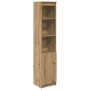 Aparador Artisan Roble 37,5x35x180 cm Madera de ingeniería de , Aparadores - Ref: Foro24-861678, Precio: 85,26 €, Descuento: %