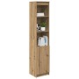 Aparador Artisan Roble 37,5x35x180 cm Madera de ingeniería de , Aparadores - Ref: Foro24-861678, Precio: 85,26 €, Descuento: %