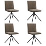 Esstischstühle, 4 Stück, dunkelgraues Kunstleder. von , Essstühle - Ref: Foro24-3315380, Preis: 223,35 €, Rabatt: %