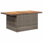Set sofás jardín y cojines 5 pzas ratán sintético acacia gris de , Conjuntos de jardín - Ref: Foro24-3327434, Precio: 340,22 ...