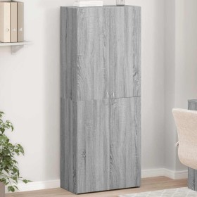 Ingenieurholz-Aktenschrank in Sonoma-Grau 60x32x153 cm. von , Aktenschränke - Ref: Foro24-3276649, Preis: 100,10 €, Rabatt: %
