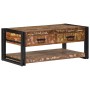 Multicolored coffee table 90x50x38 cm made of solid recycled wood by , Coffee table - Ref: Foro24-4016686, Price: 198,17 €, D...