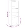 Bücherregal / TV-Möbel Eichenfurnier 36x30x114 cm von vidaXL, Bücherregale und Regale - Ref: Foro24-800138, Preis: 71,49 €, R...