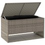 Graue Outdoor-Kissen 100x55x55,5 cm aus synthetischem Rattan von , Aufbewahrungsboxen für den Außenbereich - Ref: Foro24-4104...