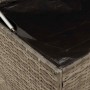 Graue Outdoor-Kissen 100x55x55,5 cm aus synthetischem Rattan von , Aufbewahrungsboxen für den Außenbereich - Ref: Foro24-4104...