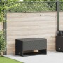 Schwarze Outdoor-Kissen 100x55x55,5 cm aus synthetischem Rattan von , Aufbewahrungsboxen für den Außenbereich - Ref: Foro24-4...