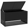 Schwarze Outdoor-Kissen 100x55x55,5 cm aus synthetischem Rattan von , Aufbewahrungsboxen für den Außenbereich - Ref: Foro24-4...