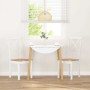 Sillas de comedor 2 unidades madera maciza de caucho blanco de , Sillas de comedor - Ref: Foro24-4102406, Precio: 118,04 €, D...