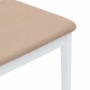 Sillas de comedor con cojines 2uds madera maciza blanco caucho de , Sillas de comedor - Ref: Foro24-4102522, Precio: 134,43 €...