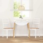 Sillas de comedor 2 unidades madera maciza de caucho blanco de , Sillas de comedor - Ref: Foro24-4102520, Precio: 139,60 €, D...
