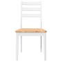 Sillas de comedor 2 unidades madera maciza de caucho blanco de , Sillas de comedor - Ref: Foro24-4102520, Precio: 139,60 €, D...