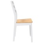 Sillas de comedor 2 unidades madera maciza de caucho blanco de , Sillas de comedor - Ref: Foro24-4102520, Precio: 139,60 €, D...