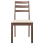 Esszimmerstühle mit Kissen, 2 Stück Massivholz Braun Kautschuk von , Essstühle - Ref: Foro24-4102515, Preis: 134,53 €, Rabatt: %