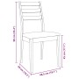 Esszimmerstühle mit Kissen, 2 Stück Massivholz Braun Kautschuk von , Essstühle - Ref: Foro24-4102515, Preis: 134,53 €, Rabatt: %