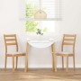 Dining chairs with cushions 2 units solid natural rubberwood by , dining chairs - Ref: Foro24-4102517, Price: 134,53 €, Disco...