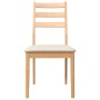 Esszimmerstühle mit Kissen, 2 Stück, aus massivem Naturkautschukholz. von , Essstühle - Ref: Foro24-4102517, Preis: 134,53 €,...