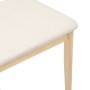 Esszimmerstühle mit Kissen, 2 Stück, aus massivem Naturkautschukholz. von , Essstühle - Ref: Foro24-4102517, Preis: 134,53 €,...