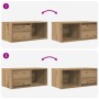 Muebles para TV 2 uds madera roble artisan 60x31x25,5 cm de , Muebles TV - Ref: Foro24-861453, Precio: 66,04 €, Descuento: %