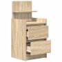 Nachttische mit 2 Schubladen 2 Stück Sonoma-Eiche 38x34x80 cm von , Nachttische - Ref: Foro24-861360, Preis: 101,69 €, Rabatt: %
