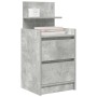 Nachttische mit 2 Schubladen, 2 Stück, Betongrau, 38x34x80 cm. von , Nachttische - Ref: Foro24-861362, Preis: 97,91 €, Rabatt: %