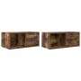 TV-Möbel 2 Stück aus Holzwerkstoff in Eichenfarbe 60x31x25,5 cm von , TV-Möbel - Ref: Foro24-861445, Preis: 63,97 €, Rabatt: %